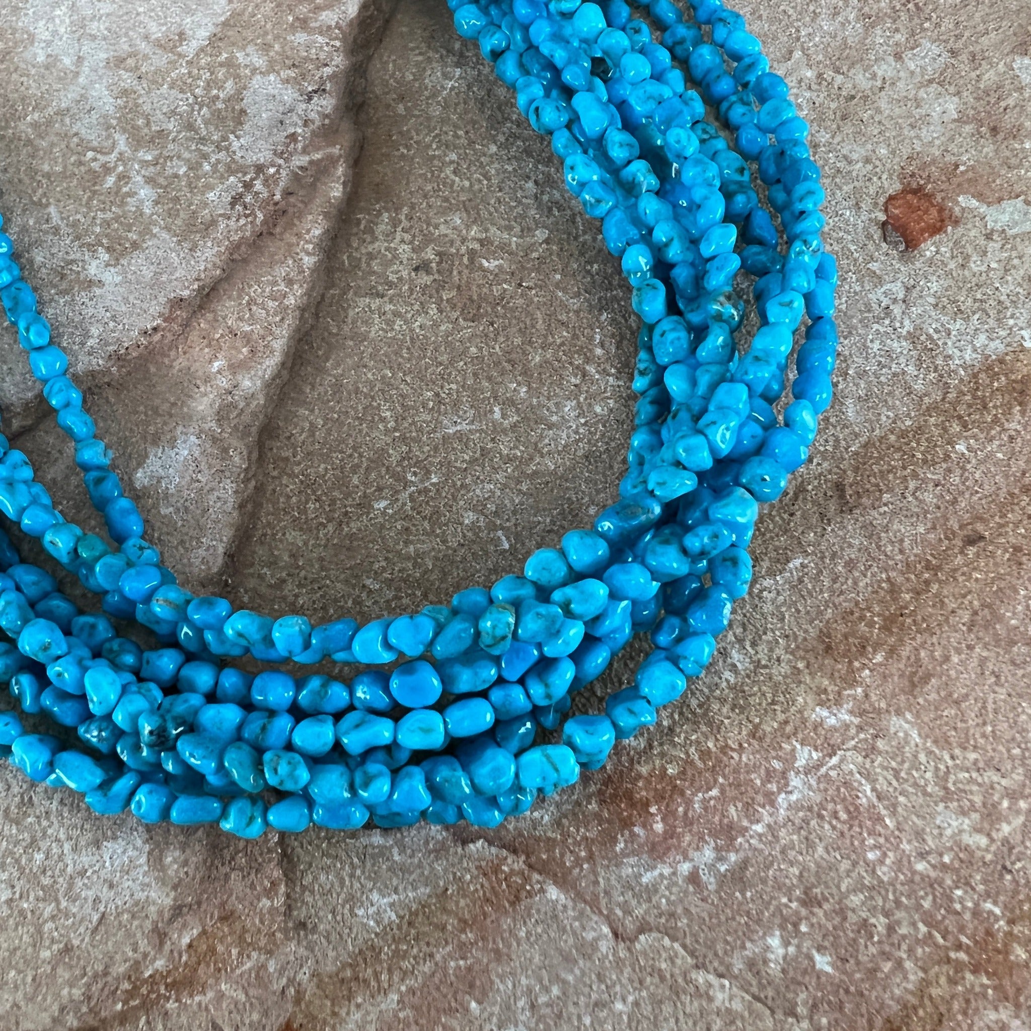 Buy Blue Silk and German silver Beads Amalgamated Necklace Online! – Khushi  Handicrafts